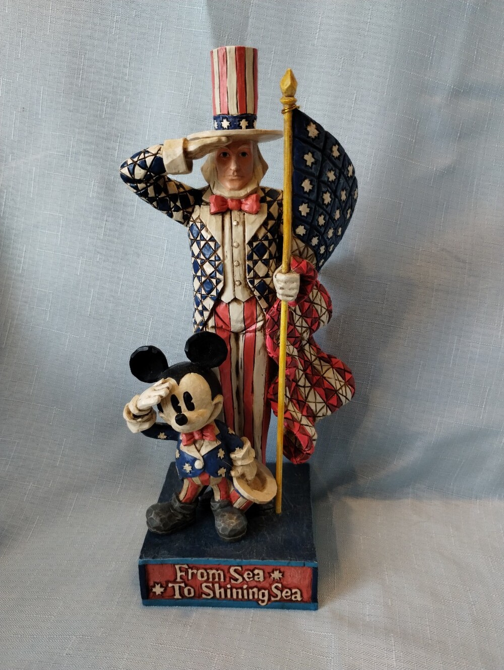 Jim Shore Disney Mickey Mouse Uncle Sam American Originals 2005 Enesco